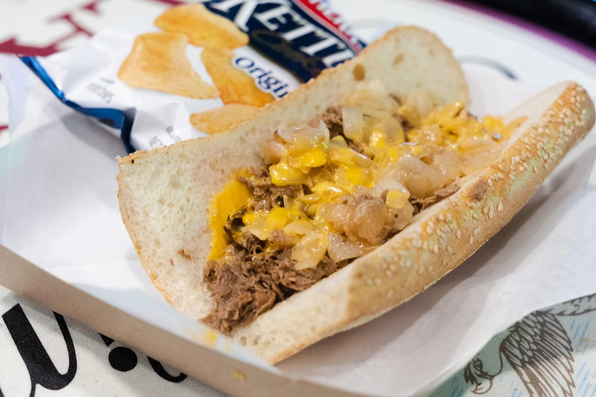 A cheesesteak from Uncle Charlie's Steaks at Citizens Bank Park.