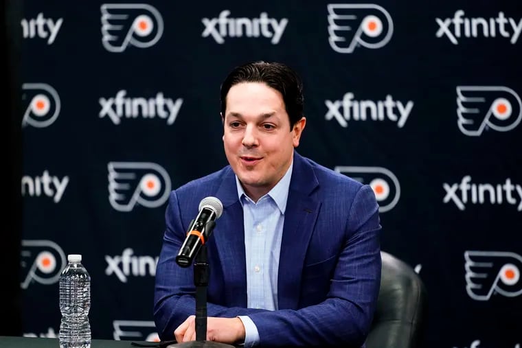 Danny Brière was named general manager of the Flyers Thursday after serving in the role in an interim capacity for the last two months.