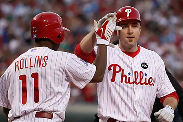 Chase Utley could be a better leadoff hitter than Jimmy Rollins in some situations. (Ron Cortes/Staff file photo)