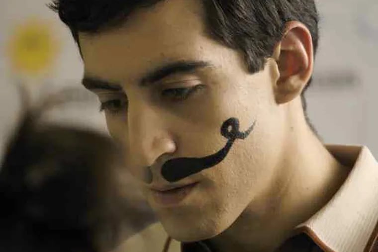 From the indie comedy &quot;Happy Birthday, Harris Malden,&quot; about a guy with a fake mustache. By Drexel and Rowan film and media grads, it has taken off in virtual theaters, broadbanding onto netbooks, desktops, and iPods.