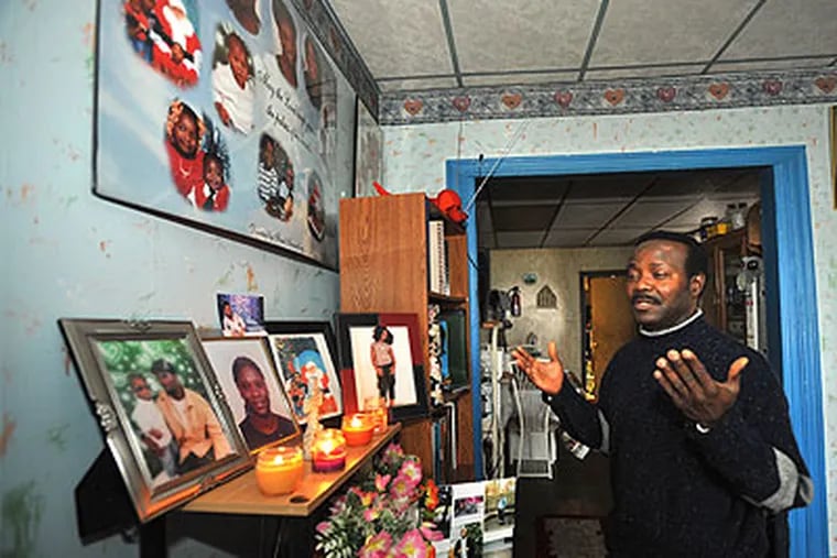 A year after the devastating fire that killed 7 immigrants of West African descent, Alfred Teah, the father who lost three children and a grandchild in the pre-Christmas blaze, still mourns. (Sharon Gekoski-Kimmel / Staff Photographer)