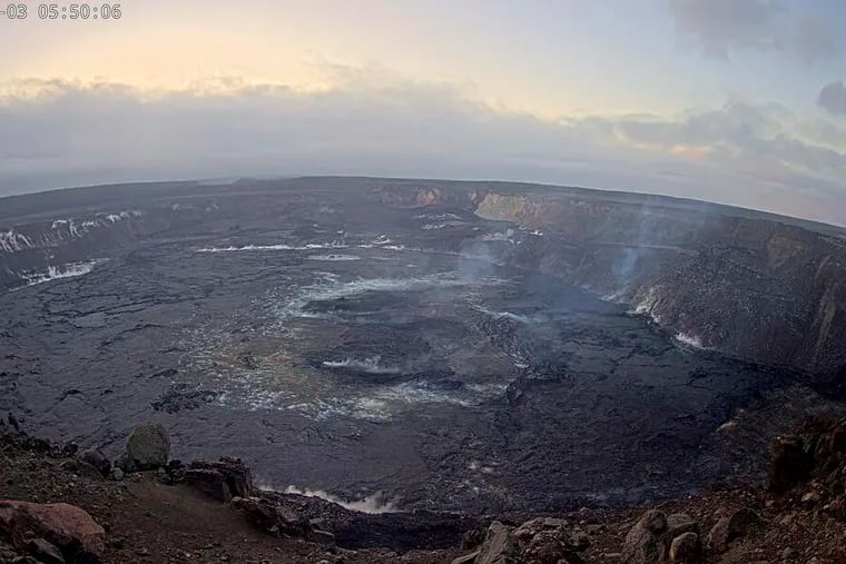 The summit of the Kilauea volcano in Hawaii on Monday, June 3, 2024.