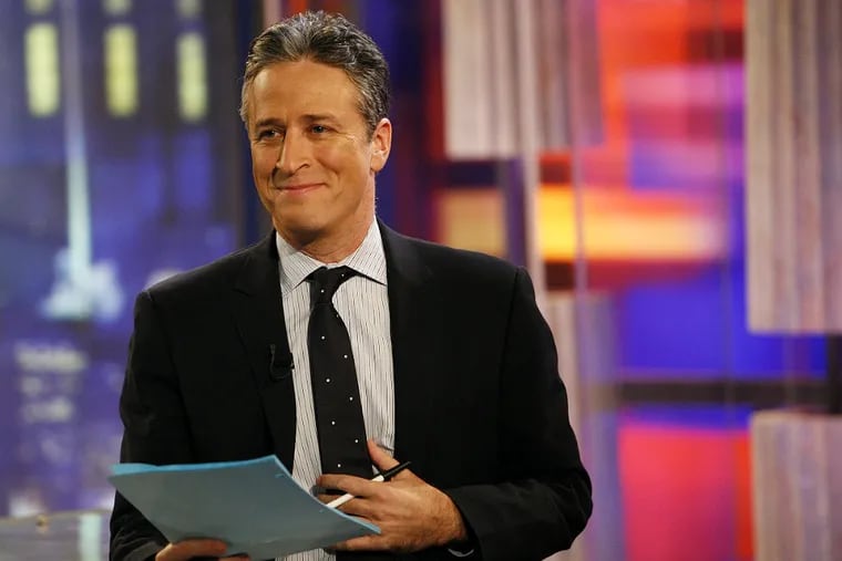 Jon Stewart signs off as host of "The Daily Show" one last time on Thursday. (Kevin Fitzsimons/Courtesy of Comedy Central/TNS)