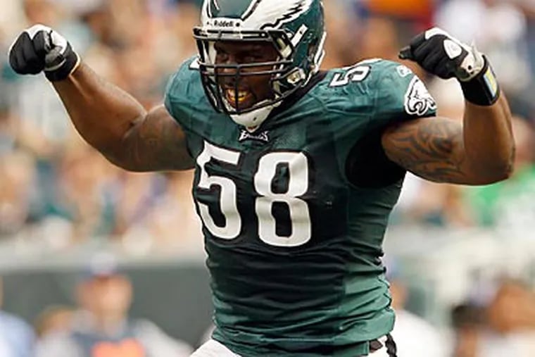 Trent Cole has a habit of drawing blockers' attention when he's on the field. (Yong Kim/Staff file photo)