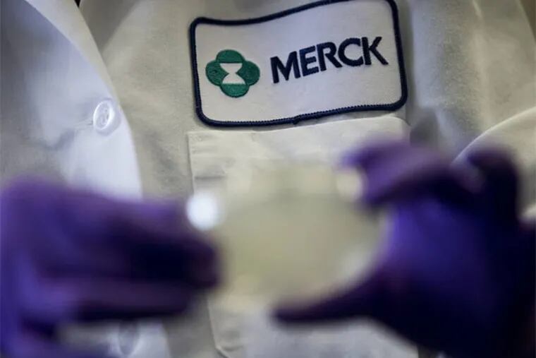 The continuing cutbacks and restructuring at Merck & Co. included the loss of 152 jobs based in Upper Gwynedd, Montgomery County, when the drugmaker sold the marketing rights to the drug Saphris to Forest Laboratories in early December. (AP Photo/Matt Rourke)