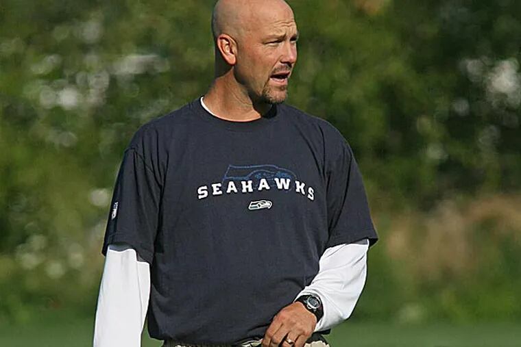 As of late Tuesday night, the Eagles did not have a new head coach. Of course, as of late Tuesday night they were still meeting with Gus Bradley. (Greg Gilbert/The Seattle Times)