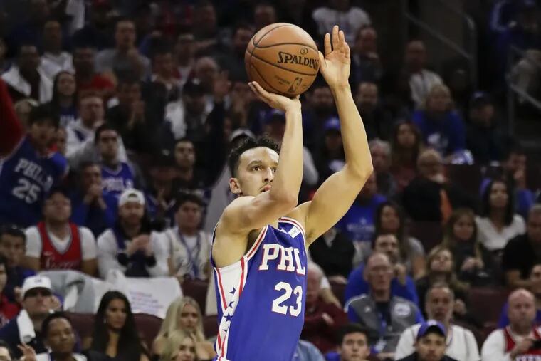 Landry Shamet has played well off the bench for the Sixers.