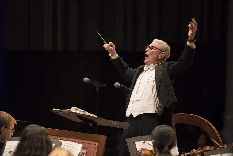 William Parberry leads his last concert Friday, April 20, 2018, after 45 years as choral director at Penn. He led the University Choral in Handel's Messiah, with alums from all over on the risers and in the audience.