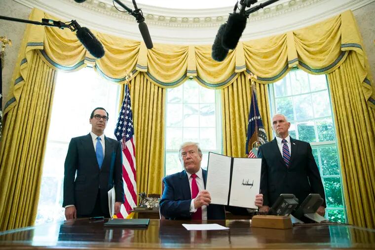 President Donald Trump signed an executive order in June to increase sanctions on Iran.