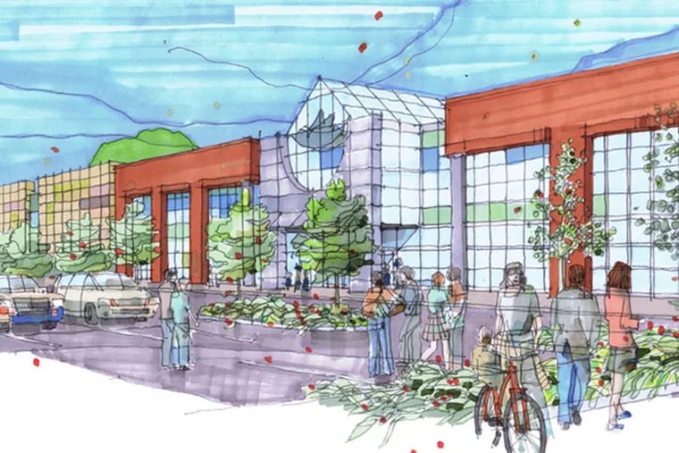 A proposed entry for Marketplace at Burlington. (Ignarri Lummis Architects)