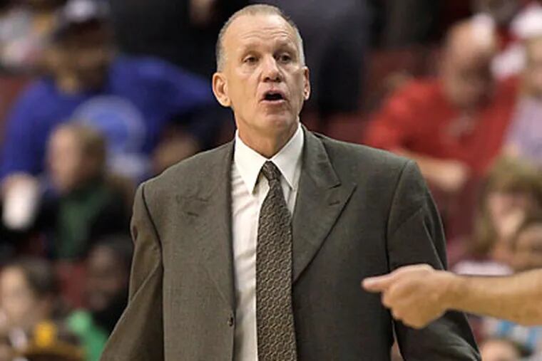 It's not yet known whether Doug Collins will coach the 76ers' preseason finale tonight. (H. Rumph Jr/AP file photo)