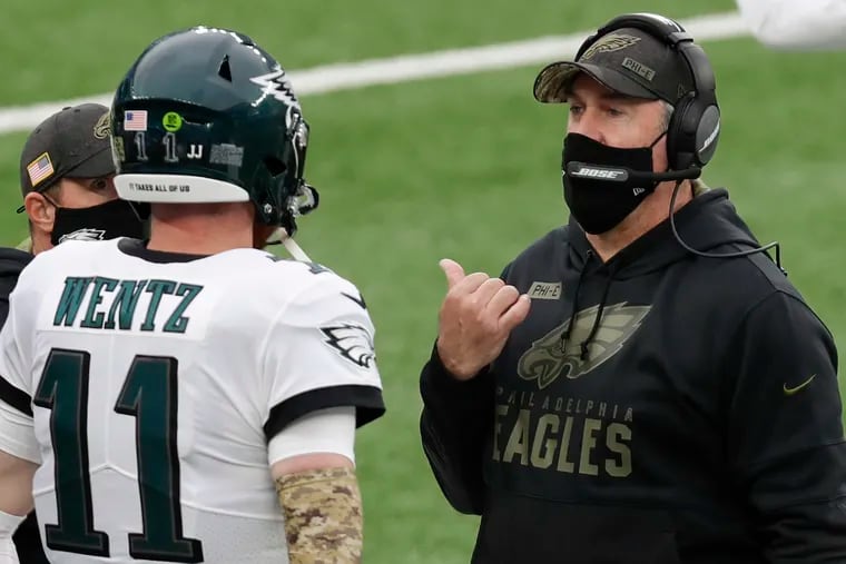 Doug Pederson and Carson Wentz couldn't find any answers on third down Sunday, as the Eagles went 0-for-9.
