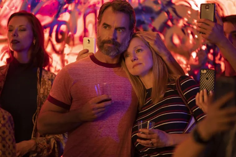 Murray Bartlett as Michael "Mouse" Tolliver and Laura Linney as Mary Ann Singleton in Netflix's "Armistead Maupin's Tales of the City."