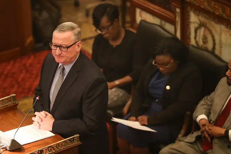 Philadelphia Mayor Jim Kenney delivers his 2020 budget proposal to City Council on Thursday. Kenney is beginning his second term with a $5.2 billion budget proposal.