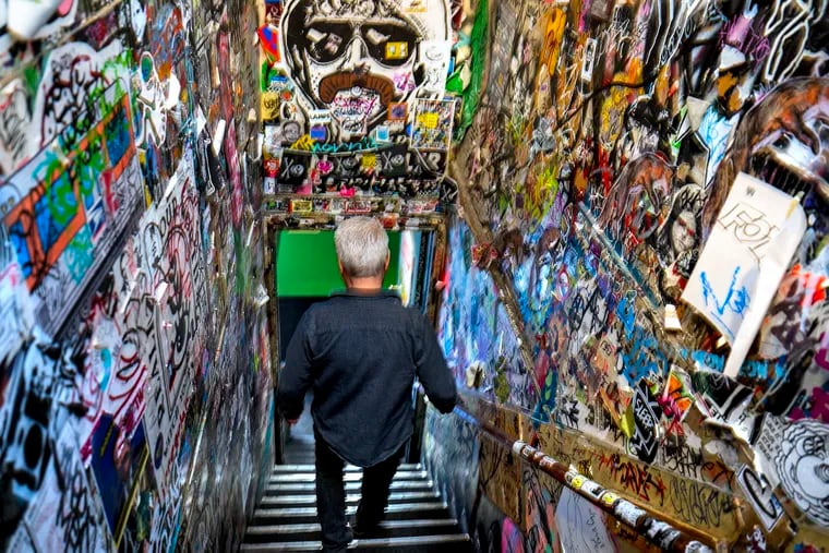Owner Robert Perry at Tattooed Mom. The iconic bar, restaurant and street-art museum has been one of the anchors of South Street for over two decades, one of the diverse merchants on the iconic street, where change has been the only constant.