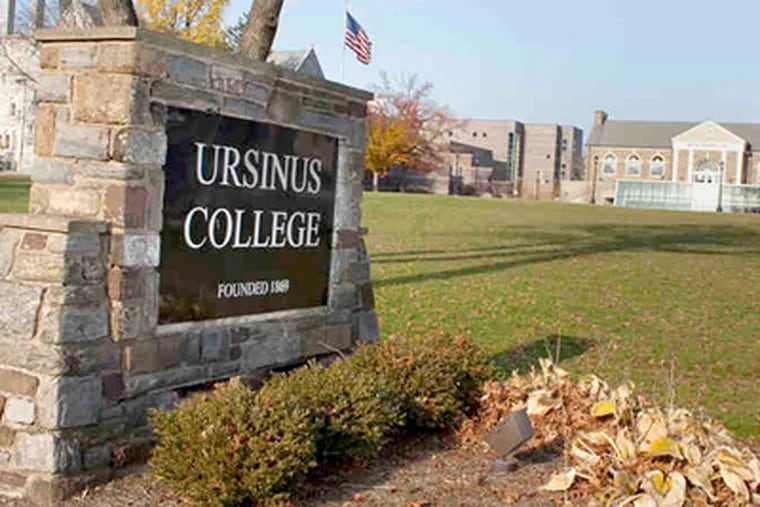 The Ursinus College campus in Collegeville, Montgomery County.