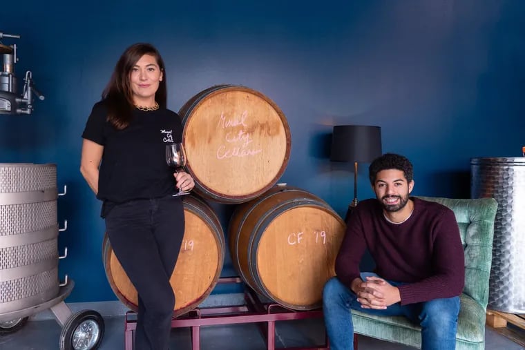 Francesca Galarus and Nicholas Ducos are opening Mural City Cellars, a micro-winery, in Kensington.