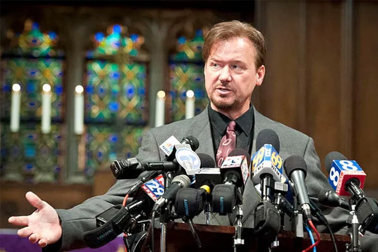 The Rev. Frank Schaefer said the decision that he could no longer minister saddened him. "I will continue to be a voice for the LGBT community," he said. (Ron Tarver / Staff Photographer)