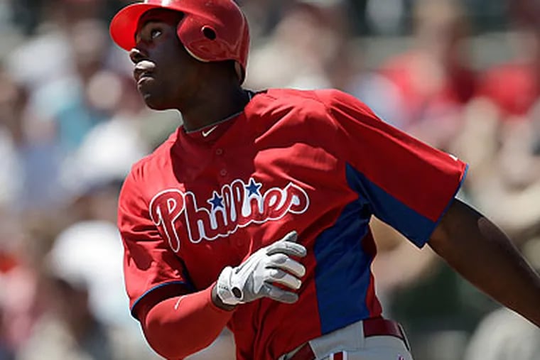 John Mayberry Jr. was in the Phillies' starting lineup in the team's last two games. (David Maialetti/Staff file photo)
