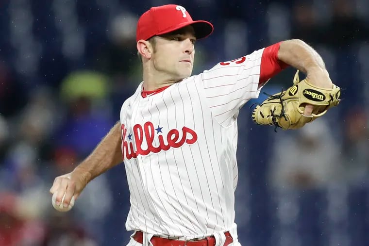 Phillies pitcher David Robertson is sidelined for the rest of the season.