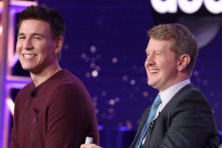 Jeopardy! contestants James Holzhauer (left) and Ken Jennings once again dominated the show's "Greatest of All Time" tournament Wednesday night.