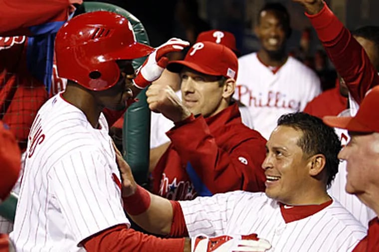 The Phillies won their sixth game in a row on Tuesday night against the Marlins. (Yong Kim/Staff Photographer)