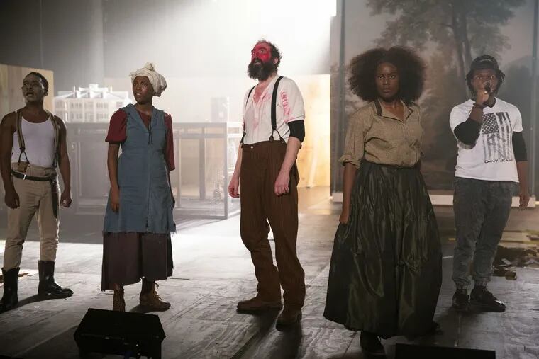 Cast members of "An Octoroon" at the Wilma Theatre. Photo: Alexander Iziliaev.