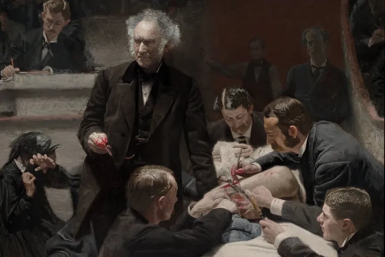 Detail from "The Gross Clinic" by Thomas Eakins. This celebrated painting was a gift of the Alumni Association to Jefferson Medical College in 1878 and purchased by the Pennsylvania Academy of the Fine Arts and the Philadelphia Museum of Art in 2007 the support of more than 3,600 donors, 2007