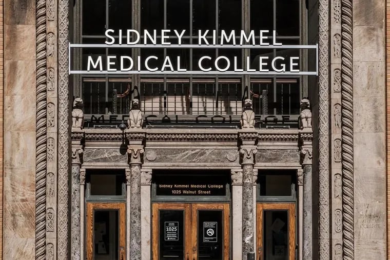 Sidney Kimmel Medical College, in Center City, is part of Thomas Jefferson University, which reported a significant operating loss in the first half of fiscal 2018.
