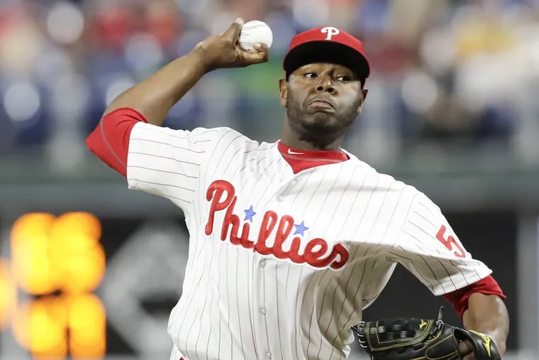 Hector Neris has been sent to the minor leagues.