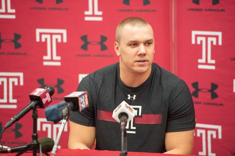 Defensive end Zach Mesday returns to Temple for a sixth season, finally on scholarship this time.