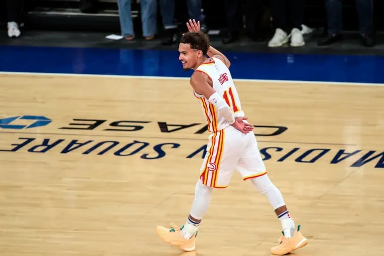 Atlanta Hawks guard Trae Young easily caught the Madison Square Garden crowd's attention. The Wells Fargo Center shouldn't be any different.