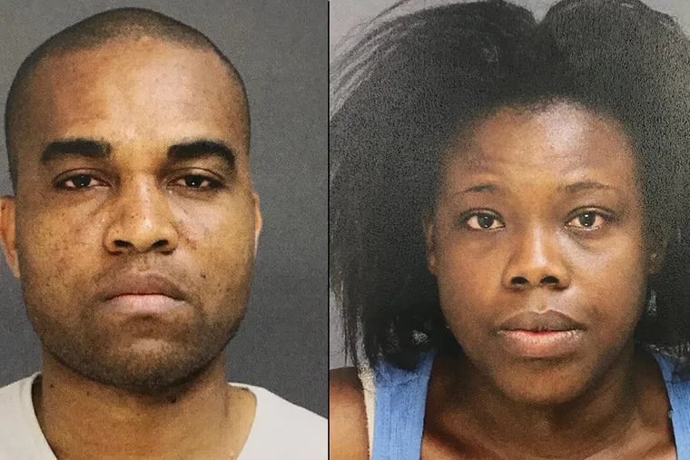 Legbo Thierry Wanhi, 31, (left) and Lea Rosine Wanhi, 29, are charged with felony counts of child endangerment.