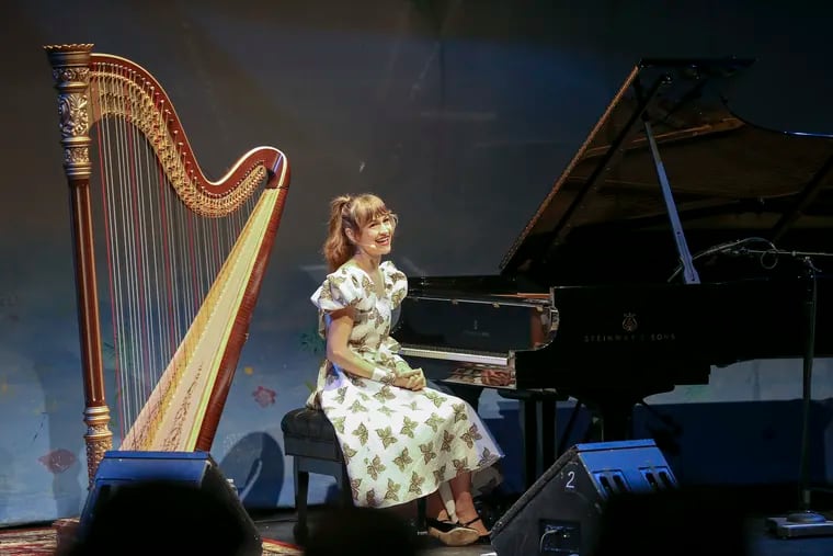 Joanna Newsom, singer and harp player, at the Kimmel Center on Friday, Sept. 6, 2019.