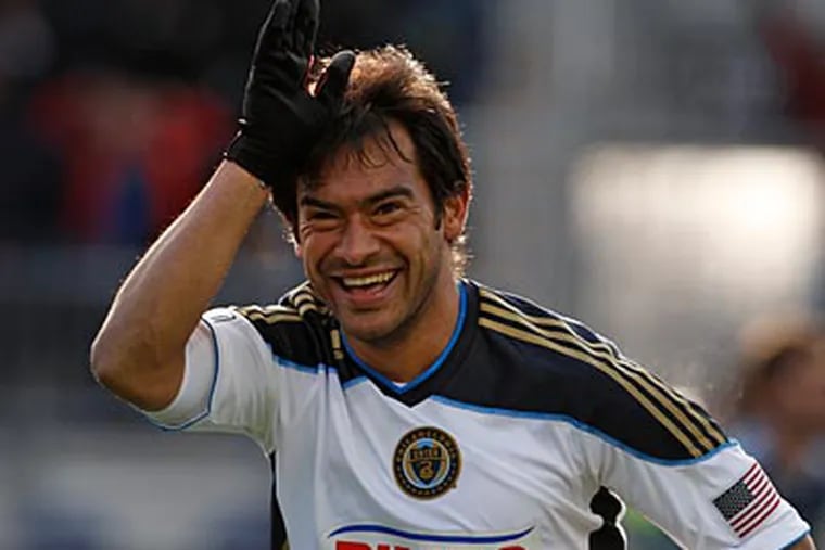 Carlos Ruiz scored a team-high six goals in 14 games with the Union. (Ron Cortes/Staff file photo)