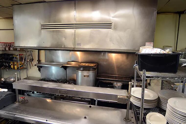 The main prep are and stovetop in kitchen at Jack's Firehouse December 1, 2014. ( TOM GRALISH / Staff Photographer )