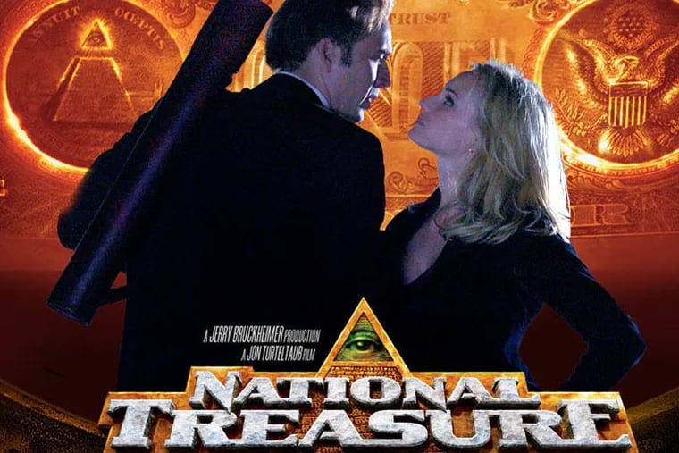 National Treasure follows Benjamin Franklin Gates (Nicolas Cage) and his quest to find a cache hidden by the Founding Fathers.