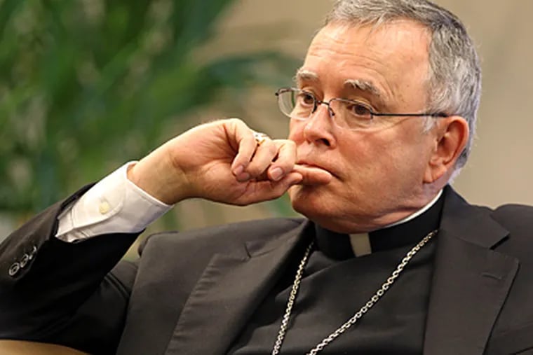 File: Archbishop Charles J. Chaput is meeting with priests today. The fates of nearly two dozen suspended clergy may be revealed. (Michael Bryant / Staff Photographer)