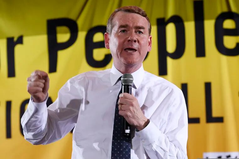 Democratic presidential candidate Sen. Michael Bennet, D-Colo., speaks at the Poor People's Moral Action Congress presidential forum in Washington, Monday, June 17, 2019.