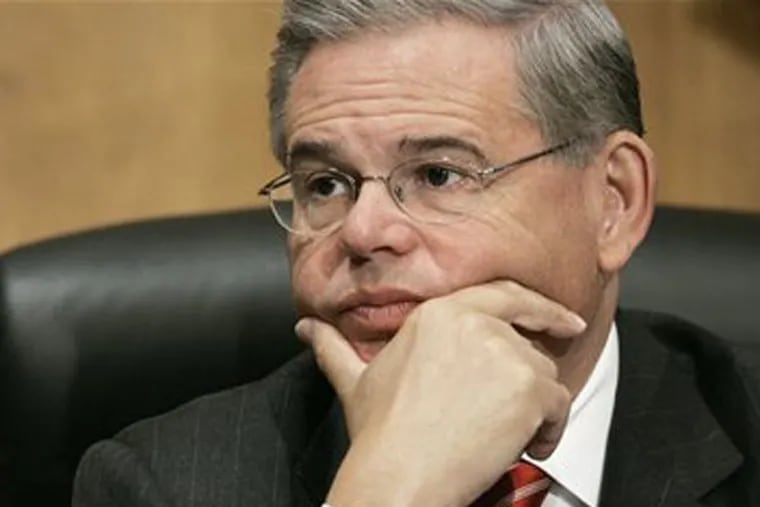 NJ Sen. Robert Menendez employed as an unpaid intern in his Senate office an illegal immigrant and registered sex offender who has now been arrested by immigration authorities, The Associated Press has learned. The Homeland Security Department instructed federal agents to wait weeks and not to arrest him until after Election Day, a U.S. official involved in the case told the AP.(AP Photo/Charles Dharapak)
