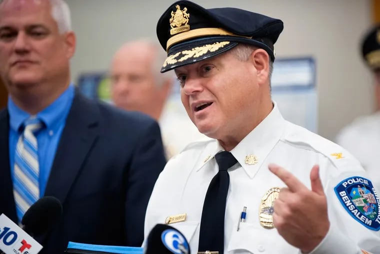 Bensalem director of public safety Fred Harran says the new DNA database will do the work of uniting departments. (TRACIE VAN AUKEN/FOR THE DAILY NEWS)