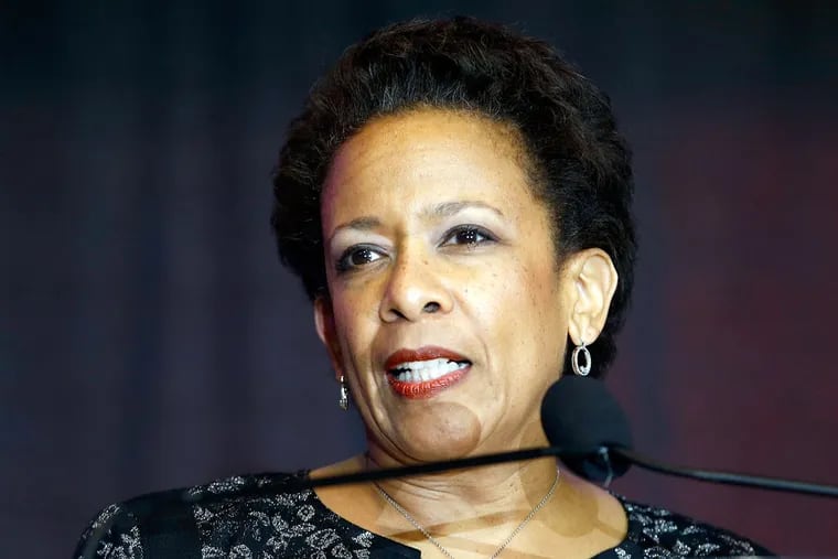 U.S. Attorney General Loretta Lynch at the Pennsylvania Convention Center on Wednesday, July 15, 2015. ( YONG KIM / Staff Photographer )