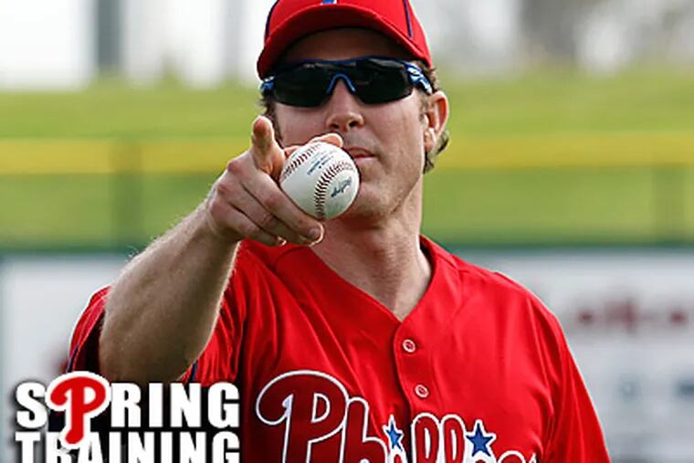 Chase Utley said Sunday that he plans to play at some point this season. (Yong Kim / Staff Photographer)