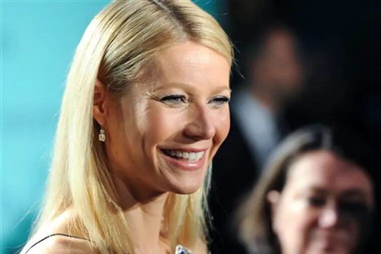 FILE - This April 18, 2013 file photo shows actress Gwyneth Paltrow at the Tiffany & Co. Blue Book Ball at Rockefeller Center in New York.  (Photo by Evan Agostini/Invision/AP, file)