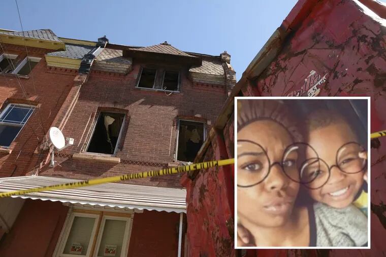 Alita and Haashim Johnson were killed in the fire at 1855 North 21st Street in North Philadelphia March 20.
