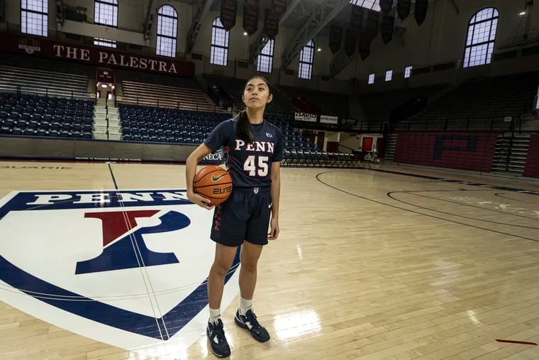 Penn guard Kayla Padilla at the Palestra on Monday. She has starred for the Quakers for three seasons but will play elsewhere next season as a graduate student.