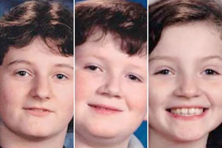 Saturday's funeral service is expected to be heavily attended in Tabernacle, a rural community of 7,000 where the Harriman children - Nicholas, 14 (left), Alexander, 11 (center), and Nadia, 8 (right) - grew up.