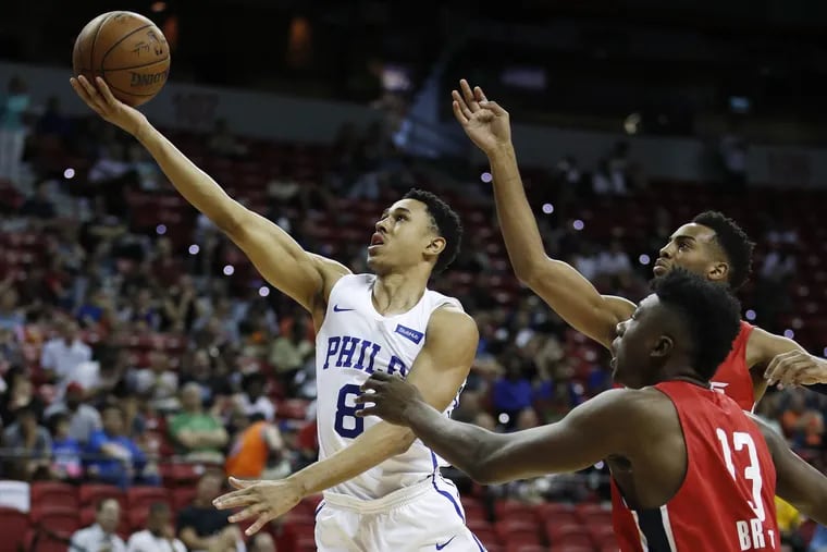 Sixers rookie Zhaire Smith (left) will face the team that drafted him.