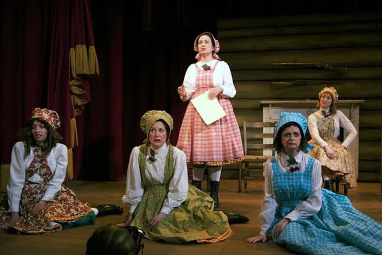 Playing in &quot;Cherry Bomb: The Worst Act in Vaudville for the Holidays&quot; are (from left) Charlotte Ford, Megan Bellwoar, Mary Martello, Maureen Torsney-Weir and Mary McCool.