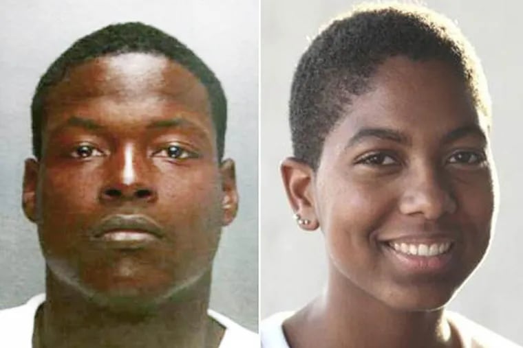 Police have charged Jeremiah Jackson, left, with murder and related charges in the death of Laura Araujo, right, a 23-year-old Art Institute graduate whose body was found stuffed in a duffel bag.